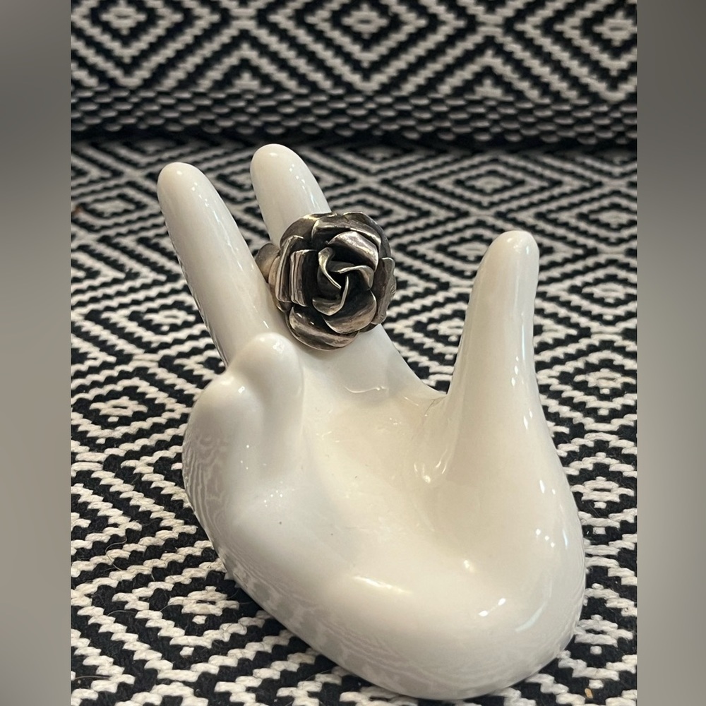Sterling Silver Rose ring